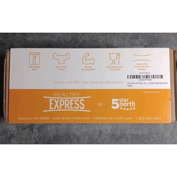 Extra Firm Tofu Press by Healthy Express - Premium curved plates - Picture 4 of 7